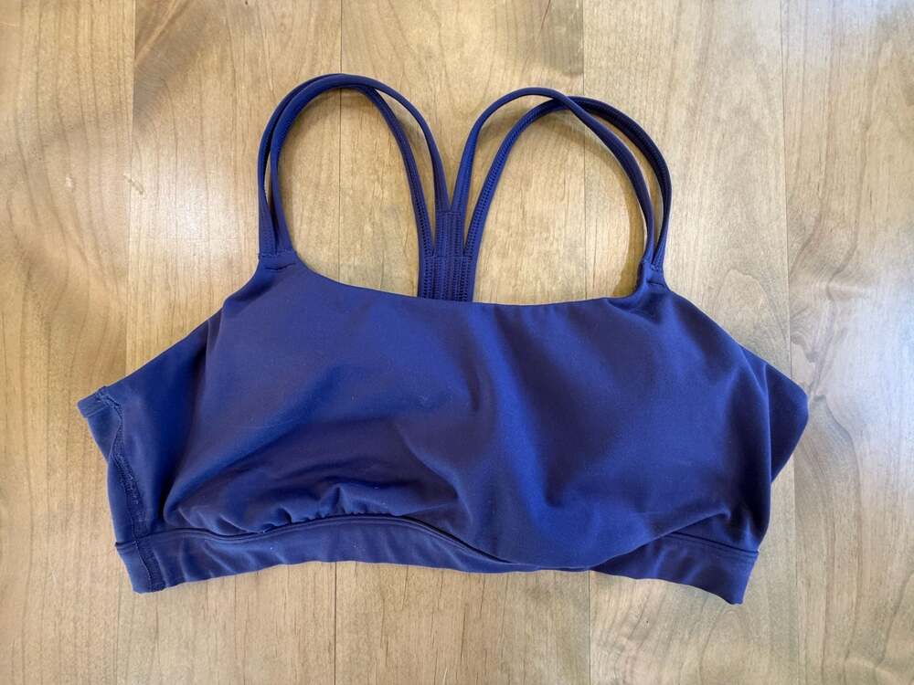 All in Motion Purple Strappy Back Sports Bra